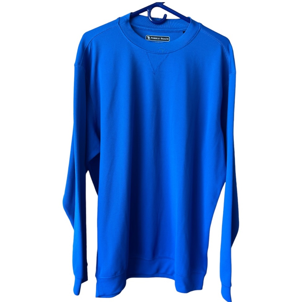 Men's Pebble Beach Performance Golf Crew Pullover Large